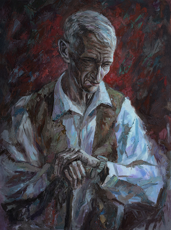 Self-portrait as an old man, 2018